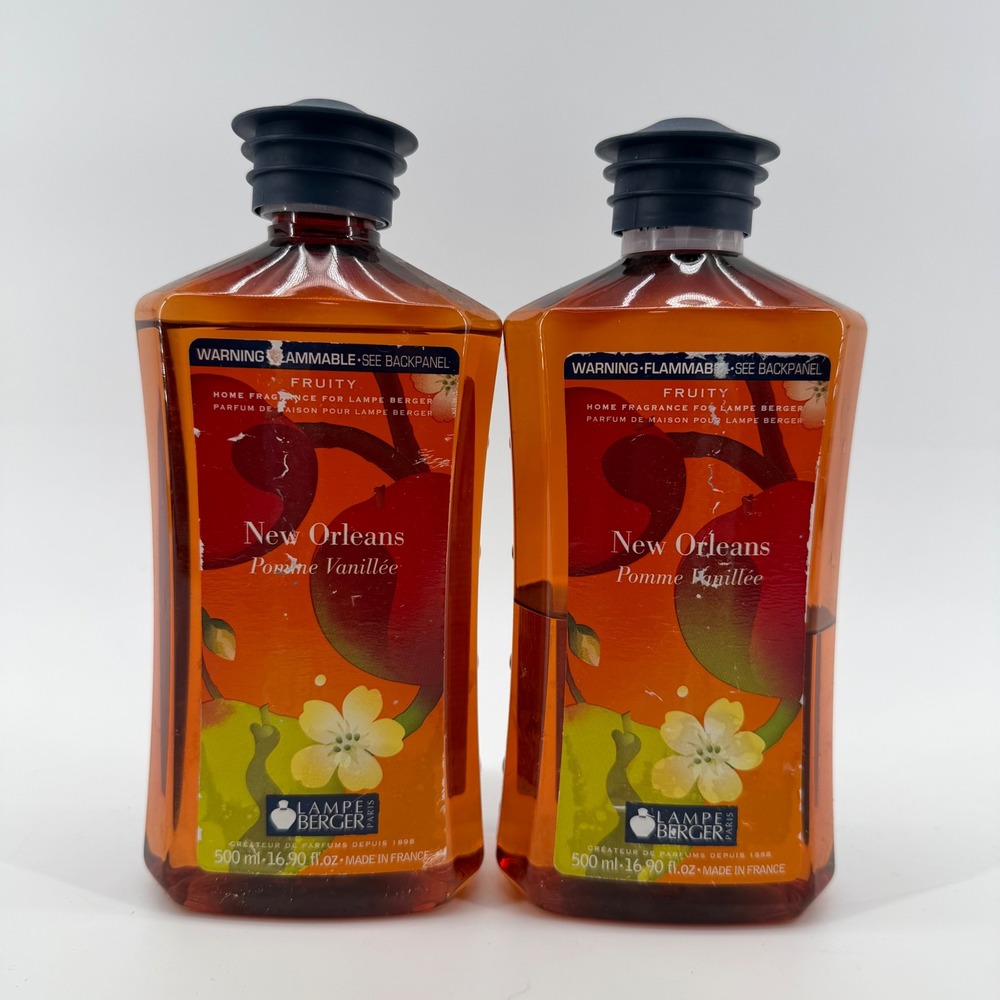 Lampe Berger New Orleans Pomme Vanille Fragrance Oil 500ml Set of 2 Fruity